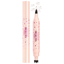 Load image into Gallery viewer, Freckle Stamp Pen Waterproof Smudge Proof Long Lasting Liquid Freckles Makeup Double-Ended Fake Freckle & Mole Pen Natural Look