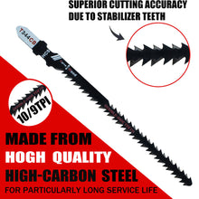 Load image into Gallery viewer, Premium High Carbon Steel Double-Sided Tooth Curve Jigsaw Blades Suitable for Wood Plywood MDF Plastic