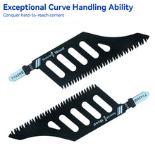 Load image into Gallery viewer, Premium Carbon Steel Irregular Curve Jigsaw Blades Flush Cutting Tool for Hardwood Plywood MDF Woodworking