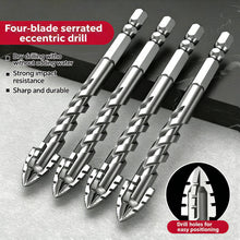 Load image into Gallery viewer, Cross Four Flute Serrated Tungsten Steel Drill Bit Set 7Pcs Multipurpose For Ceramic Tile Glass Concrete Marble