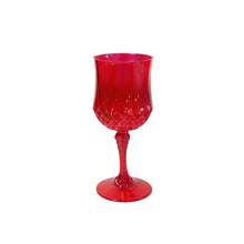 Load image into Gallery viewer, Elegant Diamond Pattern Imitation Glass Plastic Goblets Shatterproof Champagne Red Wine Cups For Wedding Party