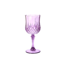 Load image into Gallery viewer, Elegant Diamond Pattern Imitation Glass Plastic Goblets Shatterproof Champagne Red Wine Cups For Wedding Party