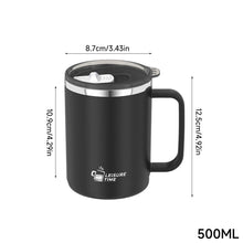 Load image into Gallery viewer, Double Layer 304 Stainless Steel Coffee Mug With Handle Leak Proof Insulated Drinkware For Students Adults