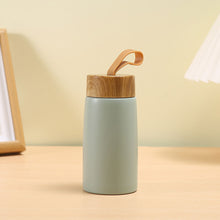 Load image into Gallery viewer, New Style Portable Handheld Stainless Steel Thermos Cup Creative Wood Grain Cover For Outdoor Travel Camping