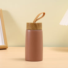 Load image into Gallery viewer, New Style Portable Handheld Stainless Steel Thermos Cup Creative Wood Grain Cover For Outdoor Travel Camping