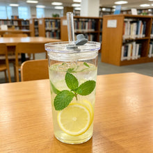 Load image into Gallery viewer, Korean Style Transparent Square Heat Resistant Glass Mug With Lid Multipurpose Drinkware For Daily Beverages