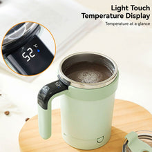 Load image into Gallery viewer, 380ML Smart Temperature Magnetic Stirring Cup Electric Automatic Mixing Mug for Milkshake Fitness Daily Drink