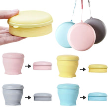 Load image into Gallery viewer, Collapsible Silicone Water Cup Foldable Portable Travel Camping Drinking Cup Durable Leakproof Outdoor Daily Use