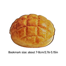 Load image into Gallery viewer, Cute Acrylic Bread Bookmark Pineapple Bun Toast Croissant Design Transparent Stationery Gift for Book Lovers