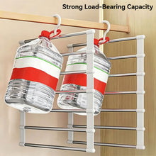 Load image into Gallery viewer, Multi-Layer Ladder Style Pants Hanger Household Space Saving Non Slip Foldable Closet Wardrobe Storage Organizer