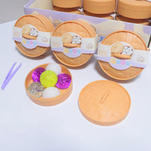 Load image into Gallery viewer, Sparkle Crystal Simulation Steamed Bun Squishy Toy Soft Fidget with Steamer Stress Relief Decompression Gift