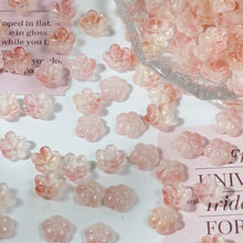Load image into Gallery viewer, 50PCS 10mm Small Plum Blossom Glass Loose Beads Medium Hole For DIY Bracelet Necklace Jewelry Accessories