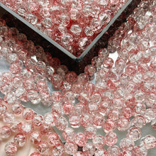 Load image into Gallery viewer, 30Pcs 10mm Sparkling Ice Cracked Glass Beads Burst Pattern Glazed Beads for Bracelet Necklace DIY Jewelry Accessories