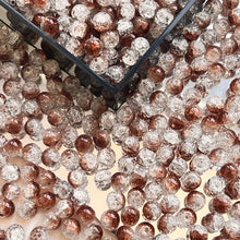 Load image into Gallery viewer, 30Pcs 10mm Sparkling Ice Cracked Glass Beads Burst Pattern Glazed Beads for Bracelet Necklace DIY Jewelry Accessories