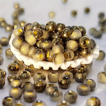 Load image into Gallery viewer, 4mm Half Gold Half Jade Glass Weaving Round Beads DIY Jewelry Handmade Beading Accessories for Bracelets Earrings Necklaces