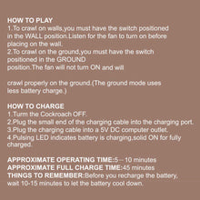 Load image into Gallery viewer, Creativity Prank 2-in-1 RC Wall Climbing Roach Car Ground + Wall Crawl Funny Prank Toy for Kids Boys Girls