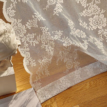 Load image into Gallery viewer, ins Lace Sheer Curtain for Living Room Bedroom Balcony Rod Pocket / Ring Top / Hook Light Luxury White Gauze Window Veil Decorative Drape