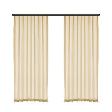 Load image into Gallery viewer, Gilded Sheer Curtain with Metallic Shine Semi-Transparent Grommet Top Window Drapes for Living Room Bedroom Balcony Bay Window Light Luxury Home Decor
