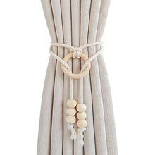 Load image into Gallery viewer, Light Luxury Curtain Tiebacks Hand Woven Tassel Rope Adjustable Holder for Living Room Bedroom Balcony Home Decor Window Accessory