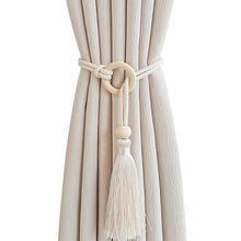 Load image into Gallery viewer, Light Luxury Curtain Tiebacks Hand Woven Tassel Rope Adjustable Holder for Living Room Bedroom Balcony Home Decor Window Accessory