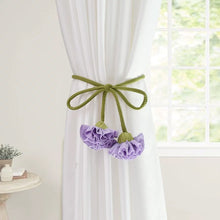 Load image into Gallery viewer, Minimalism Flower Curtain Tiebacks Adjustable Window Drapes Holdbacks for Living Room Bedroom Decorative Sheer Curtain Bands