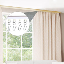 Load image into Gallery viewer, 10/30/50 Sets Bendable Curved Curtain Track Roller Set Silent Steel Rail Glider Kit Metal Hooks for Shower Curtain L-Shape U-Shape Window