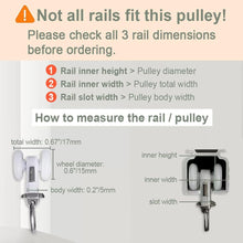 Load image into Gallery viewer, 10/30Sets Thickened Curtain Roller Wheels Silent Glide Ball for Curtain Track for Home Hotel Window Hardware