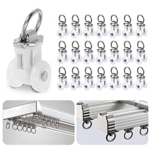 Load image into Gallery viewer, 10/30Sets Thickened Curtain Roller Wheels Silent Glide Ball for Curtain Track for Home Hotel Window Hardware