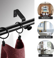 Load image into Gallery viewer, Adjustable Ceiling Mount Curtain Rod Bracket with Screws Simple Design Rod Holder for Living Room Bedroom Floor-to-Ceiling Window Home Hardware Support