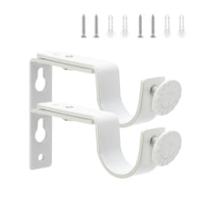Load image into Gallery viewer, Adjustable Ceiling Mount Curtain Rod Bracket with Screws Simple Design Rod Holder for Living Room Bedroom Floor-to-Ceiling Window Home Hardware Support