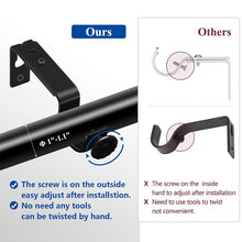 Load image into Gallery viewer, Adjustable Ceiling Mount Curtain Rod Bracket with Screws Simple Design Rod Holder for Living Room Bedroom Floor-to-Ceiling Window Home Hardware Support
