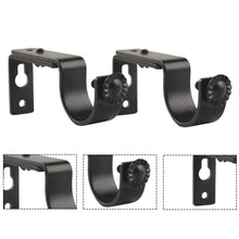Load image into Gallery viewer, Adjustable Ceiling Mount Curtain Rod Bracket with Screws Simple Design Rod Holder for Living Room Bedroom Floor-to-Ceiling Window Home Hardware Support