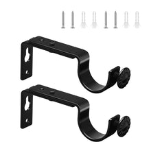 Load image into Gallery viewer, Adjustable Ceiling Mount Curtain Rod Bracket with Screws Simple Design Rod Holder for Living Room Bedroom Floor-to-Ceiling Window Home Hardware Support
