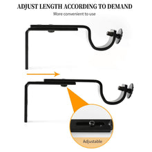 Load image into Gallery viewer, Adjustable Ceiling Mount Curtain Rod Bracket with Screws Simple Design Rod Holder for Living Room Bedroom Floor-to-Ceiling Window Home Hardware Support