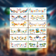 Load image into Gallery viewer, 12sheets Waterproof Football Temporary Tattoos for Football Facial Stickers Disposable Soccer Sports Fans Face Tattoo Party Sticker