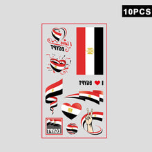 Load image into Gallery viewer, 10 Sheets National Flag Temporary Face Stickers for Football Soccer Sports Games Fan Parties Gatherings Face Tattoo Stickers