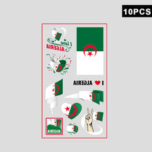 Load image into Gallery viewer, 10 Sheets National Flag Temporary Face Stickers for Football Soccer Sports Games Fan Parties Gatherings Face Tattoo Stickers