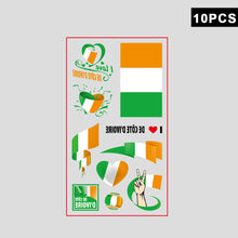 Load image into Gallery viewer, 10 Sheets National Flag Temporary Face Stickers for Football Soccer Sports Games Fan Parties Gatherings Face Tattoo Stickers