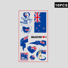 Load image into Gallery viewer, 10 Sheets National Flag Temporary Face Stickers for Football Soccer Sports Games Fan Parties Gatherings Face Tattoo Stickers
