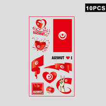 Load image into Gallery viewer, 10 Sheets National Flag Temporary Face Stickers for Football Soccer Sports Games Fan Parties Gatherings Face Tattoo Stickers
