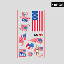 Load image into Gallery viewer, 10 Sheets National Flag Temporary Face Stickers for Football Soccer Sports Games Fan Parties Gatherings Face Tattoo Stickers