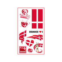 Load image into Gallery viewer, 10 Sheets National Flag Temporary Face Stickers for Football Soccer Sports Games Fan Parties Gatherings Face Tattoo Stickers