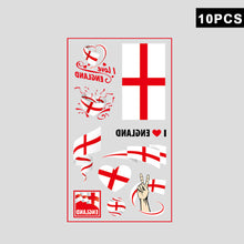 Load image into Gallery viewer, 10 Sheets National Flag Temporary Face Stickers for Football Soccer Sports Games Fan Parties Gatherings Face Tattoo Stickers
