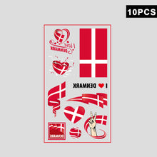 Load image into Gallery viewer, 10 Sheets National Flag Temporary Face Stickers for Football Soccer Sports Games Fan Parties Gatherings Face Tattoo Stickers