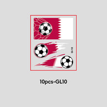 Load image into Gallery viewer, 10 Sheets Temporary Football National Flag Face Stickers Football Soccer Sports Games Fan Parties Gatherings Face Tattoo Stickers