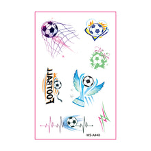 Load image into Gallery viewer, 10sheets Football Shoot Temporary face Stickers Soccer Sports Goal Win Parties Gatherings Waterproof Tattoo Stickers