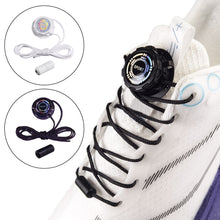 Load image into Gallery viewer, 2Pcs Easy Installation Lazy Automatic Shoelaces Drawstring Without Ties Black White Swivel Buckle Laces Thick Rope Sneakers Shoelace for Shoes