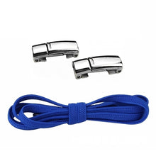 Load image into Gallery viewer, 8mm Metal Magnetic Shoelaces Without Ties Flat Elastic Lazy Laces Sneakers Boots No Tie Shoelace Rubber Bands for Shoes Accessories