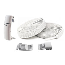 Load image into Gallery viewer, 8mm Metal Magnetic Shoelaces Without Ties Flat Elastic Lazy Laces Sneakers Boots No Tie Shoelace Rubber Bands for Shoes Accessories