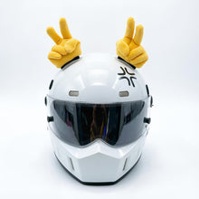 Load image into Gallery viewer, 2Pcs Funny Motorcycle Finger Plush Helmet Decoration Thumbs Up Sign Sticker Decor for Motorbike Bicycle Ski Helmet Headwear Accessories